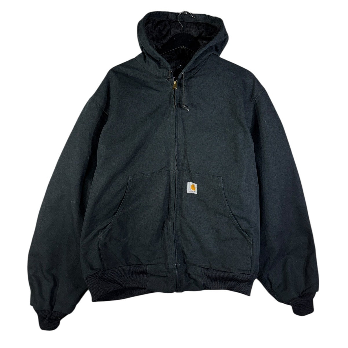 Vintage Carhartt Canvas Hooded Full Zip Workwear Jacket