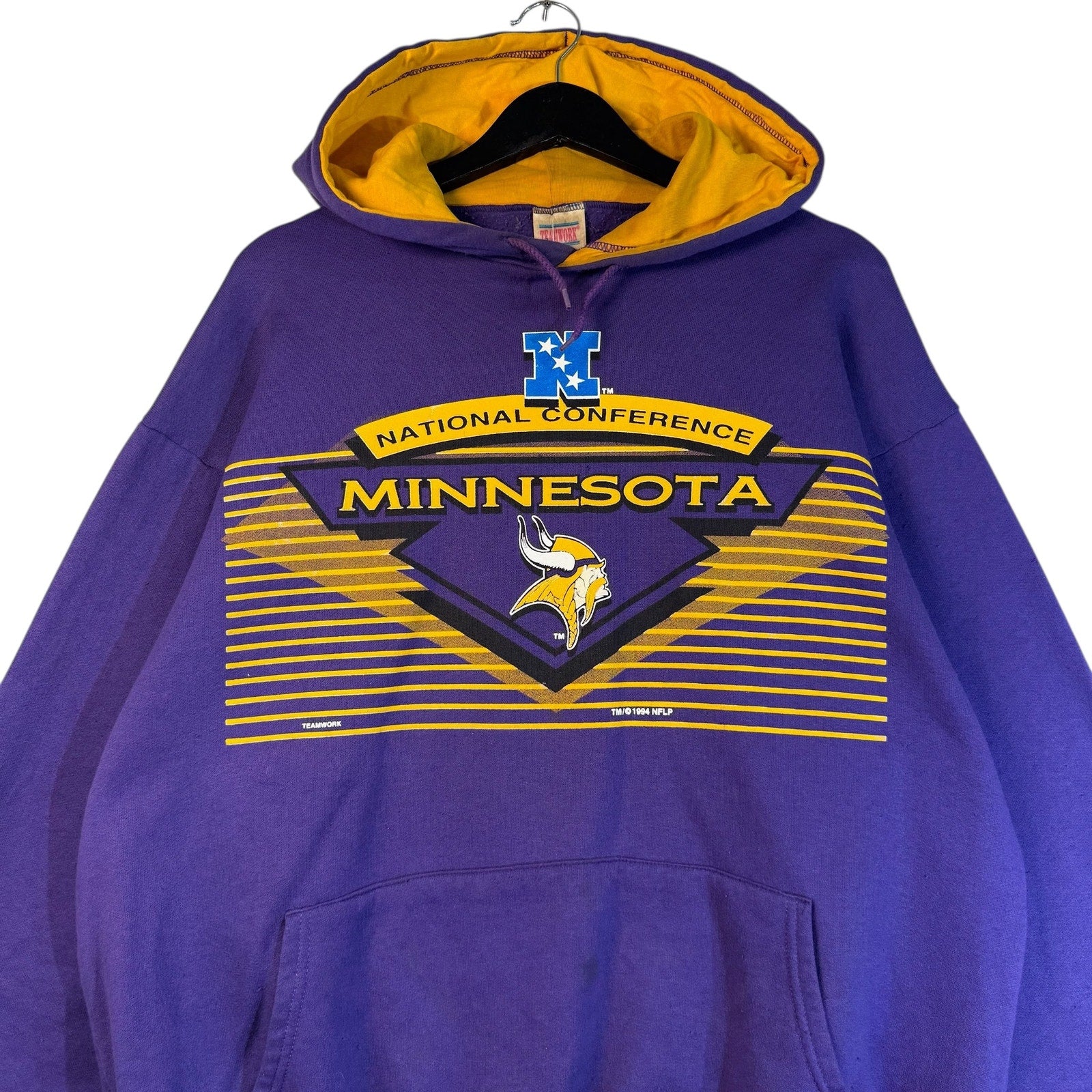 Vintage National Conference Minnesota Vikings Hoodie XL
