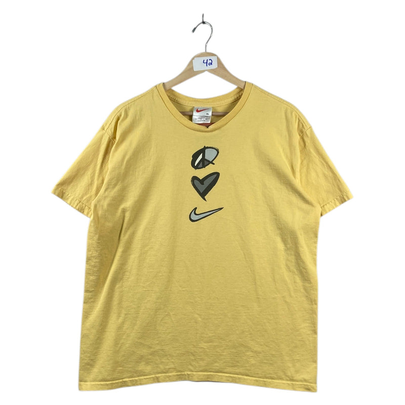 Vintage Nike Peace Love Swoosh T-Shirt