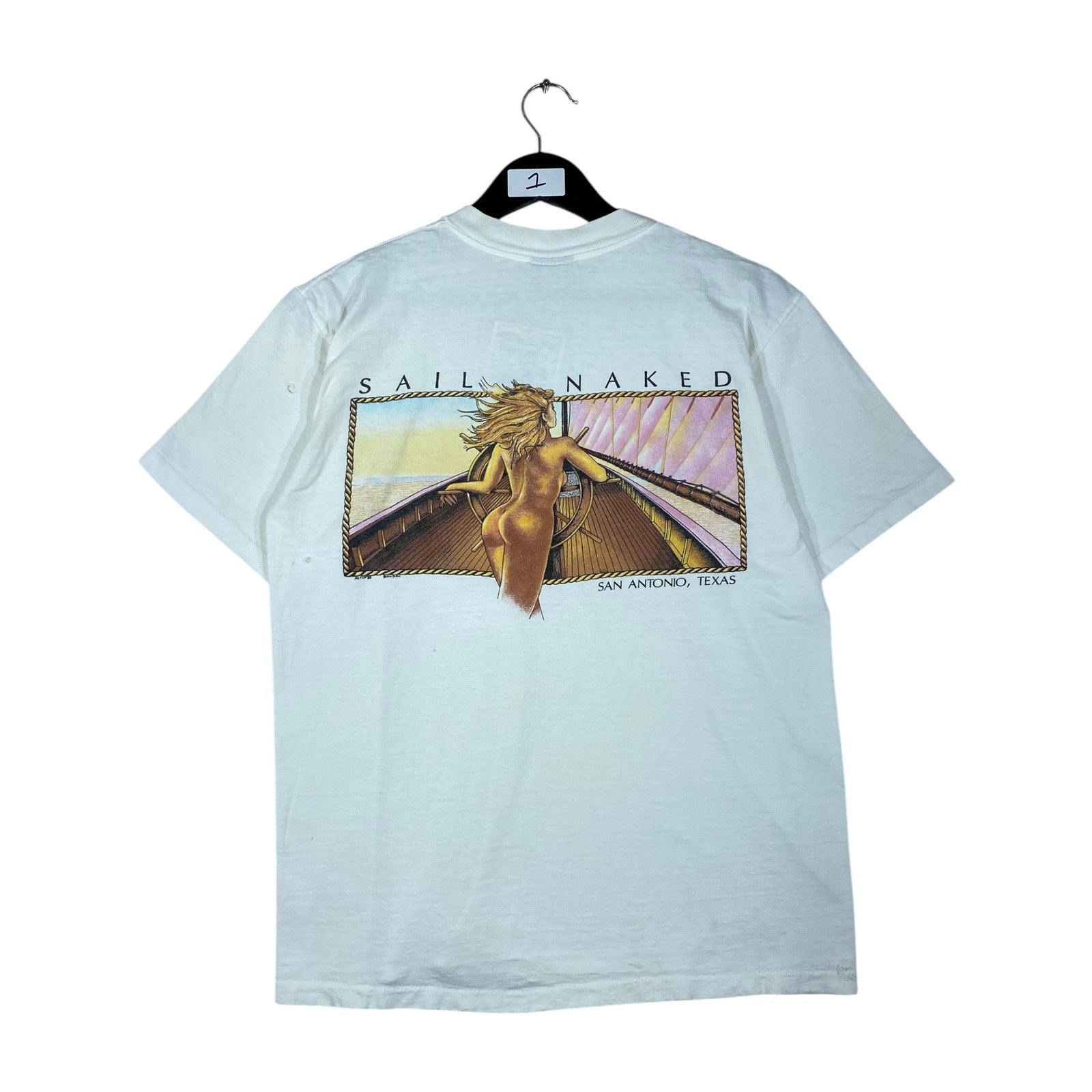 Vintage Sail Naked San Antonio Texas T-Shirt