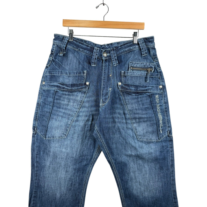 Vintage Wide Leg Denim Jeans 36x27