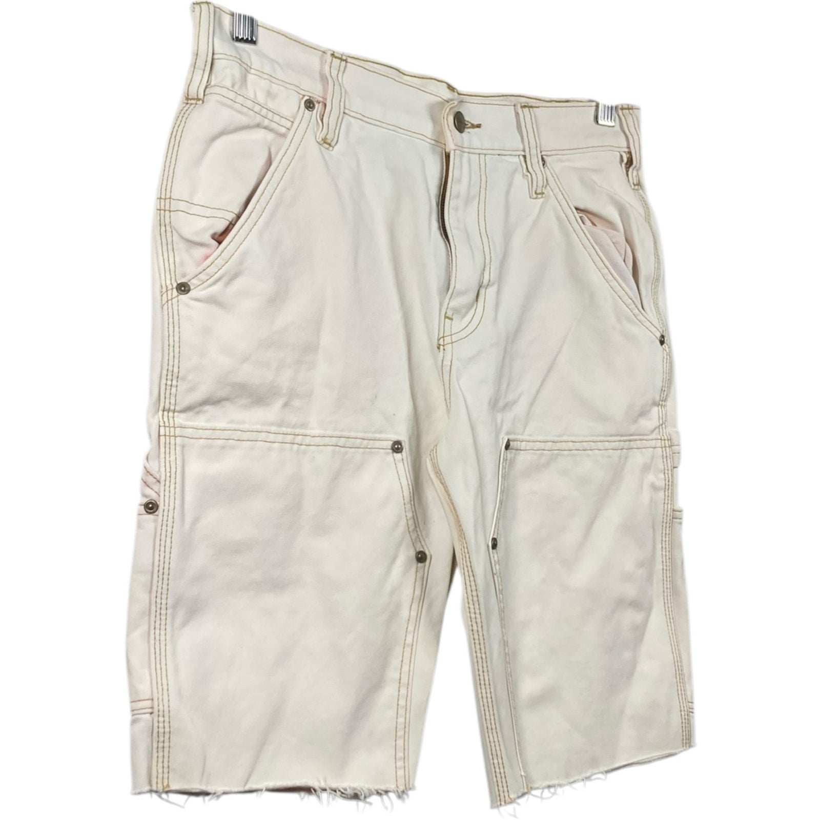 Vintage Carhartt Cut-out Utility Pockets Cargo Shorts 32