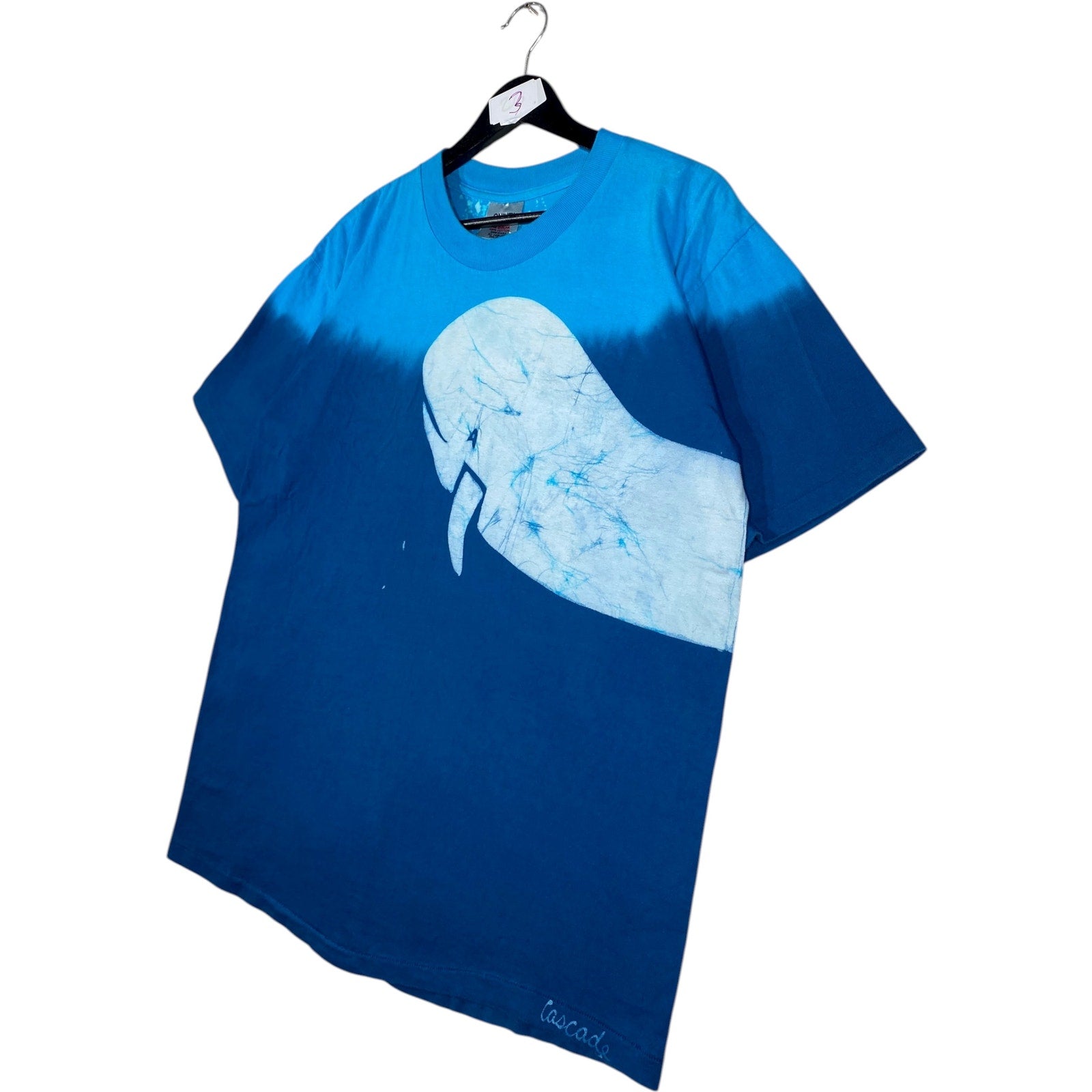 Vintage Whale Allover Print T-Shirt