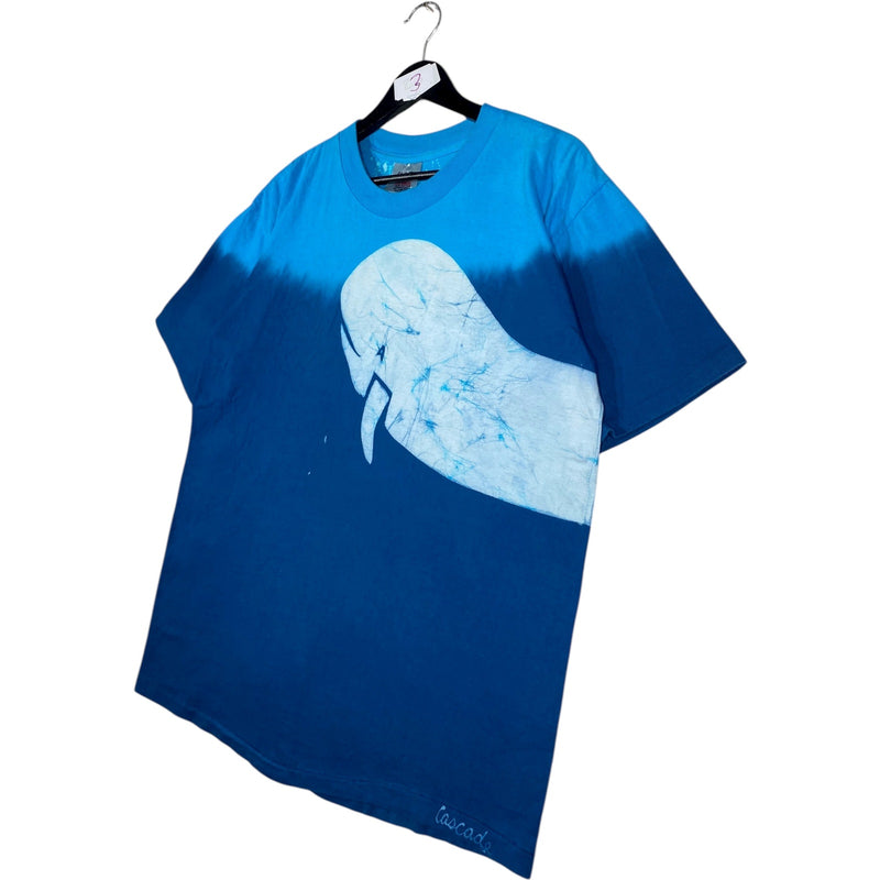 Vintage Whale Allover Print T-Shirt