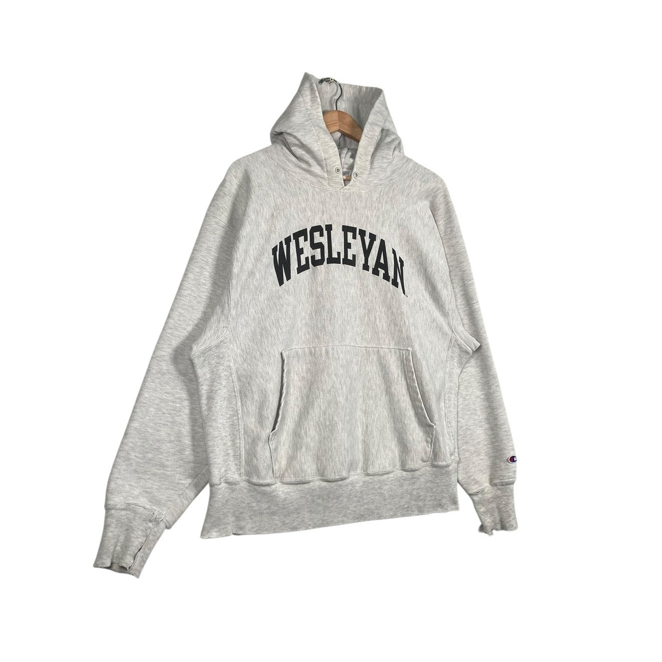 Vintage Wesleyan University Reverse Weave Hoodie