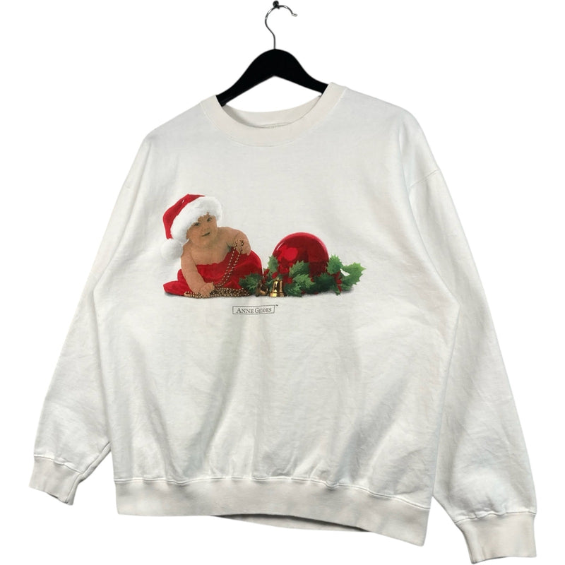 Vintage Christmas Baby Anne Geddes Crewneck