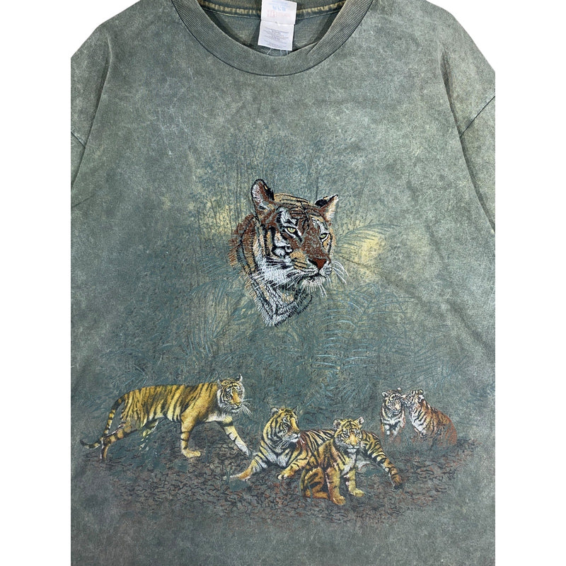 Vintage Tiger Tie Dye Art Print T-Shirt