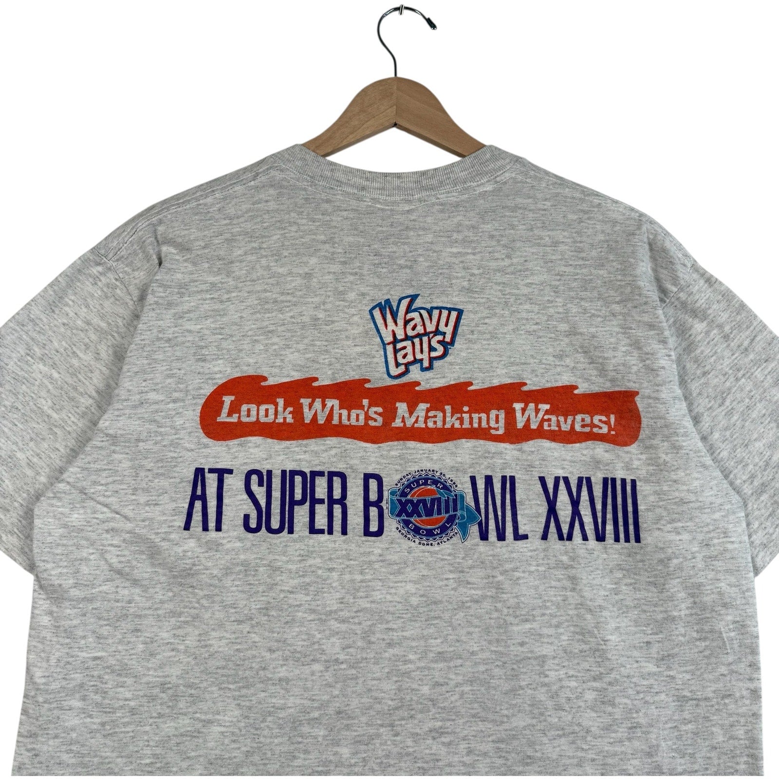 Vintage Wavy Lays Super Bowl XXVIII NFL Tee 1994