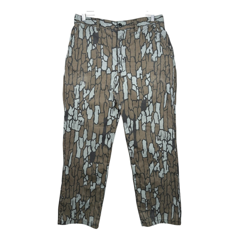 Vintage Tree Bark Camo Print Pants 35