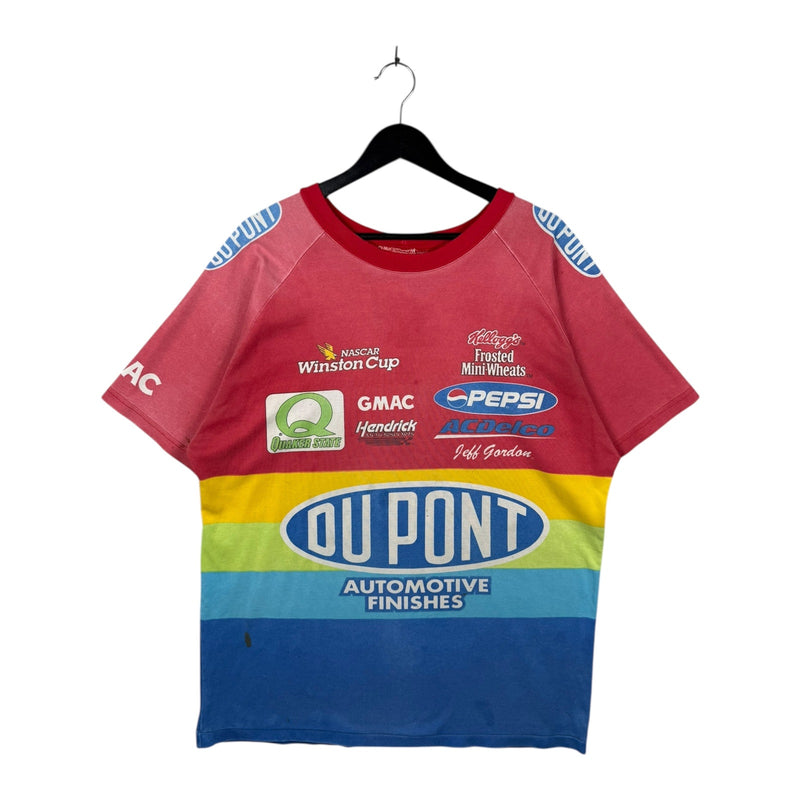 Vintage Jeff Gordon NASCAR DuPont Rainbow T-Shirt