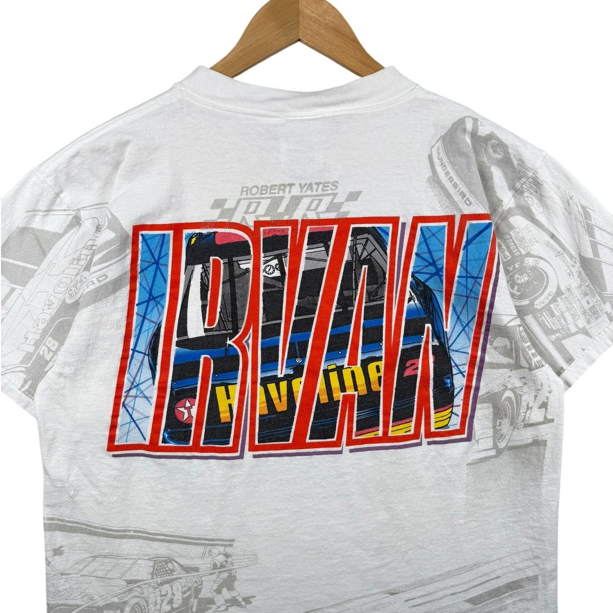 Vintage Ernie Irvan #28 Graphic NASCAR T-Shirt