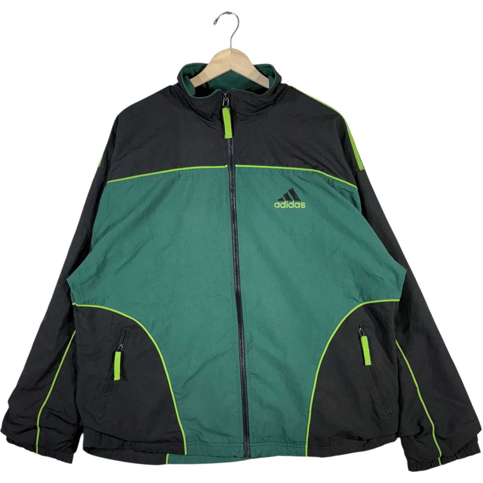 Vintage Adidas Mini Logo Full Zip Windbreaker