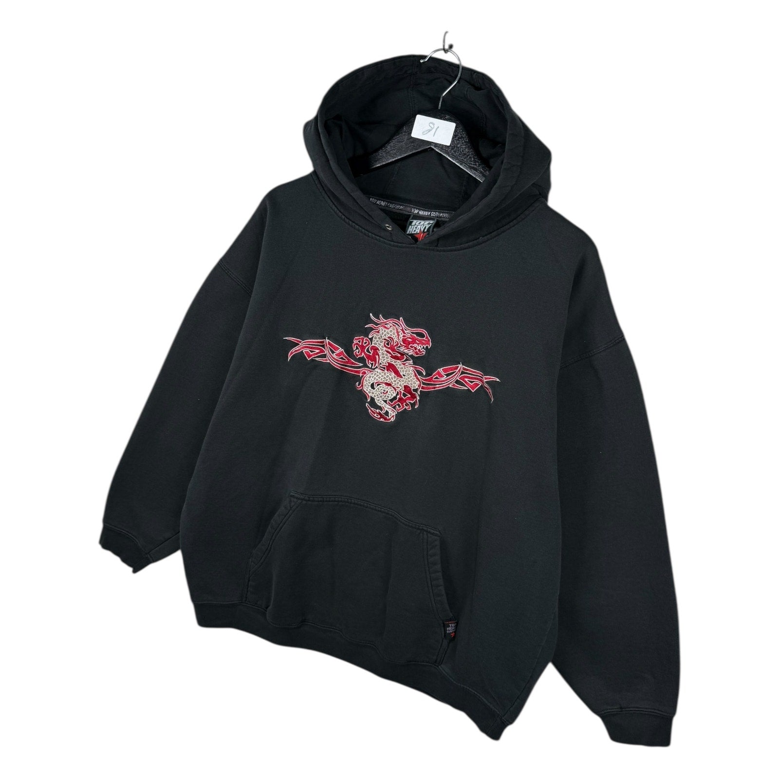 Vintage Red Dragon Tribal Hoodie