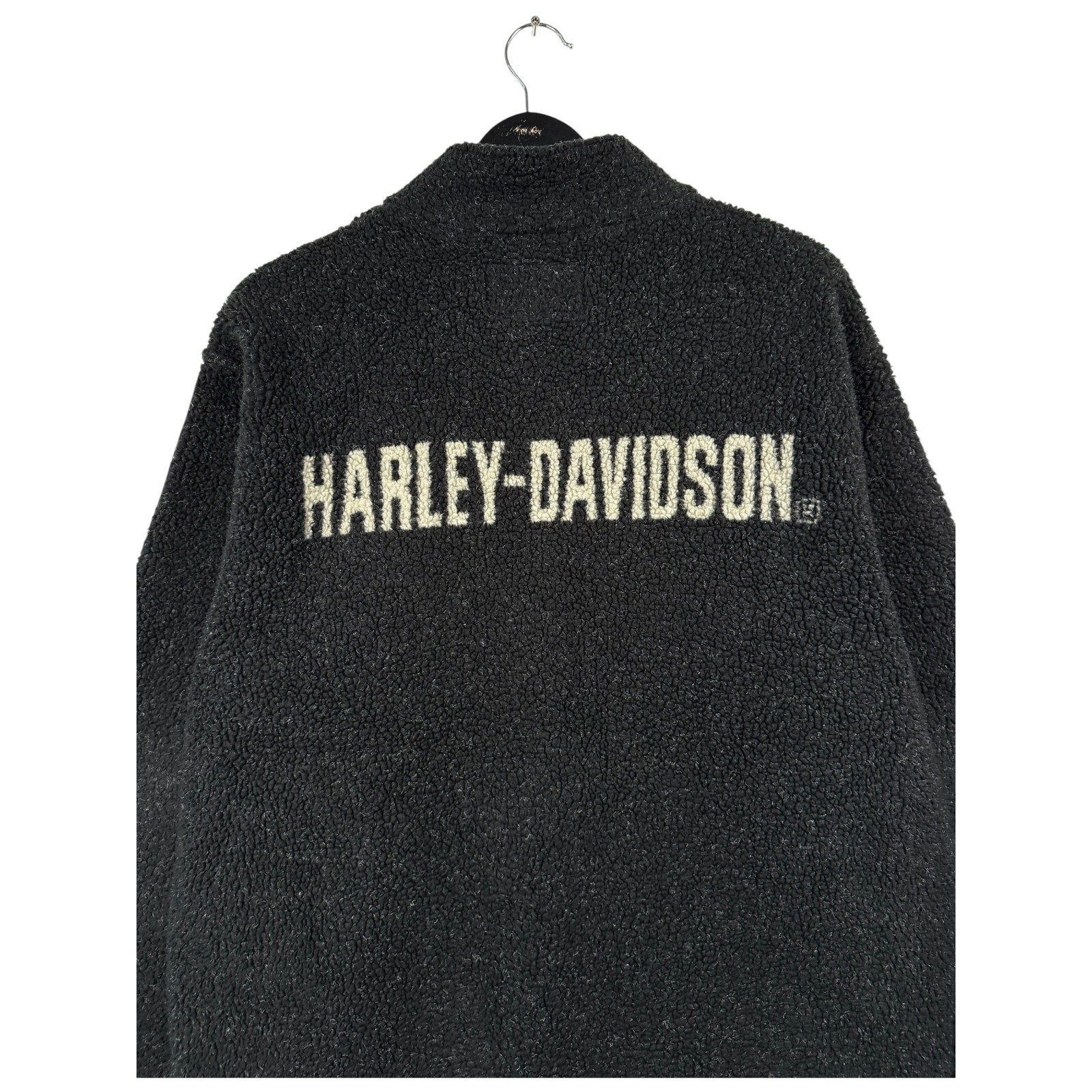 Vintage Harley Davidson Sherpa Fleece Full Zip Jacket