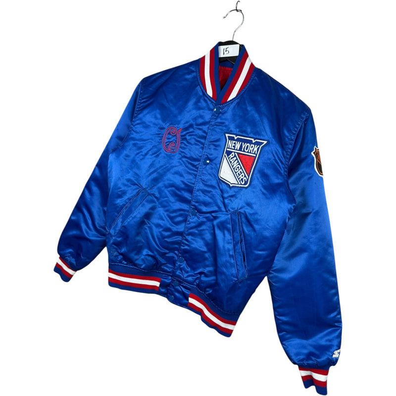 Vintage Starter New York Rangers NHL Satin Bomber Jacket