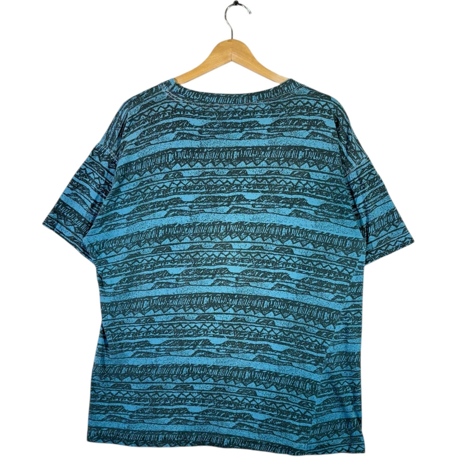 Vintage Abstract All Over Print Surf Tee
