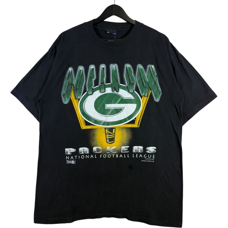 Vintage Green Bay Packers Big Team Logo NFL Tee