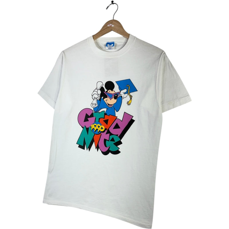 Vintage Disney Mickey Grad Nite 1990 Graphic T-Shirt