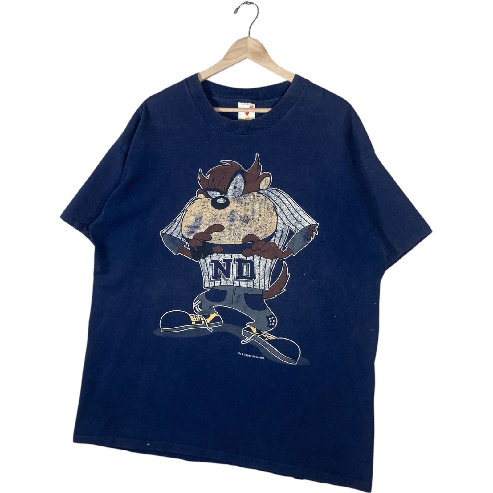 Vintage University Of Notre Dame Looney Tunes Tee
