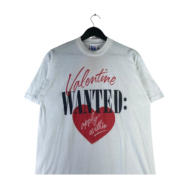 Vintage Wanted Valentine Apply Within Short Sleeve T-Shirt