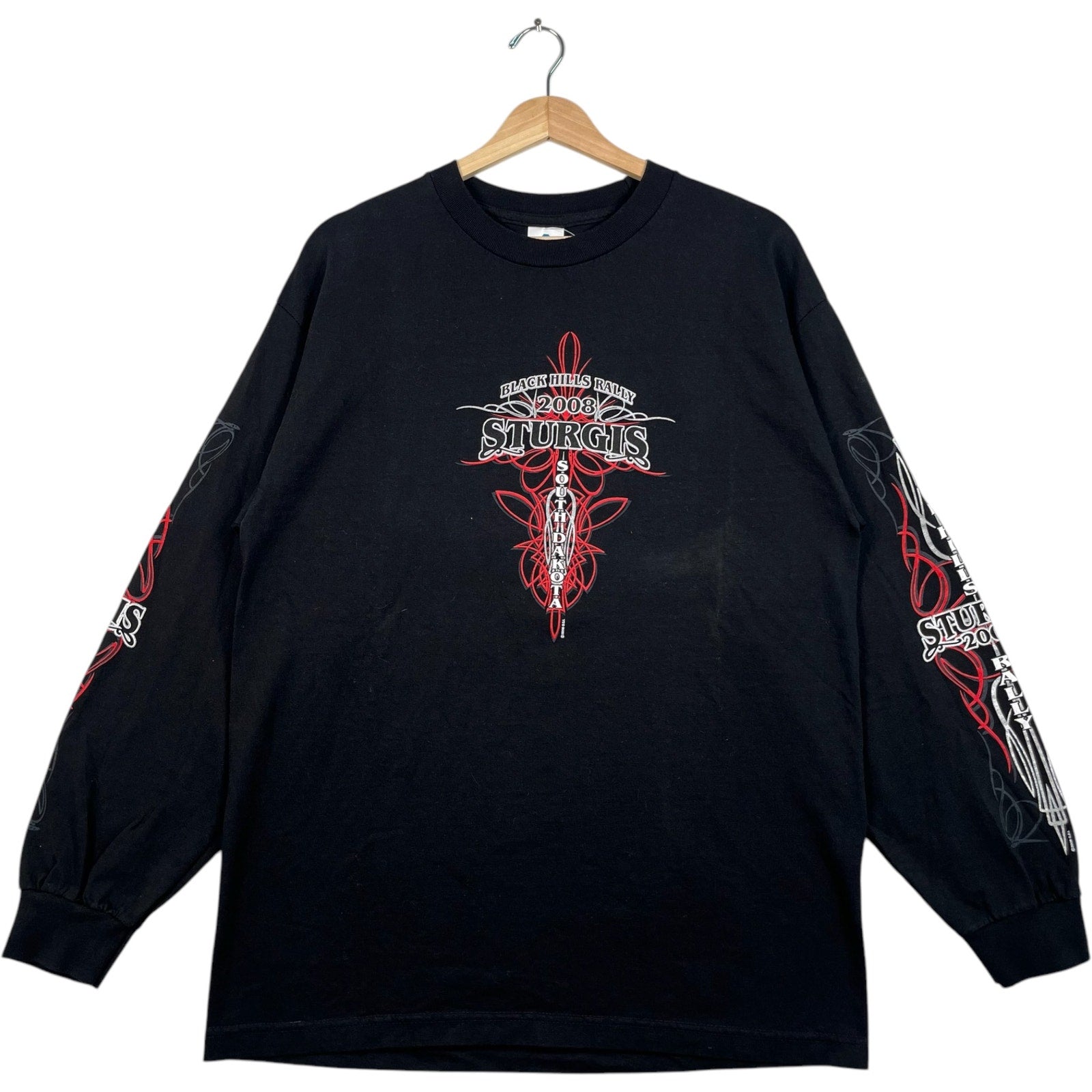 Vintage Black Hills Rally Sturgis Long Sleeve 2008 L
