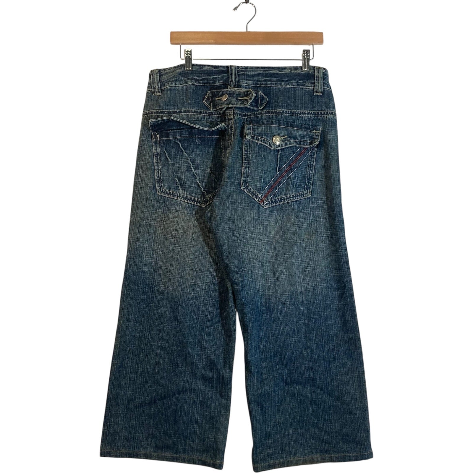 Vintage ALL BLACKS Dark Wash Jeans 34x23