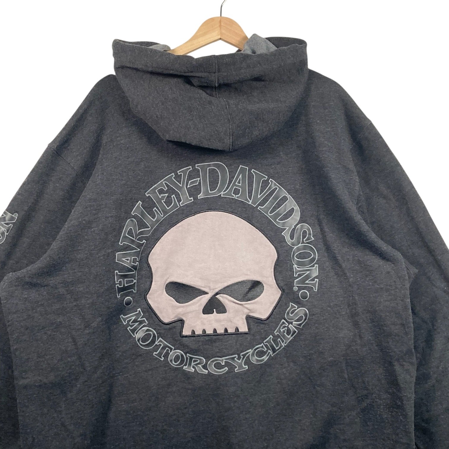 Vintage Harley Davidson Motorcycle Zip Up Hoodie
