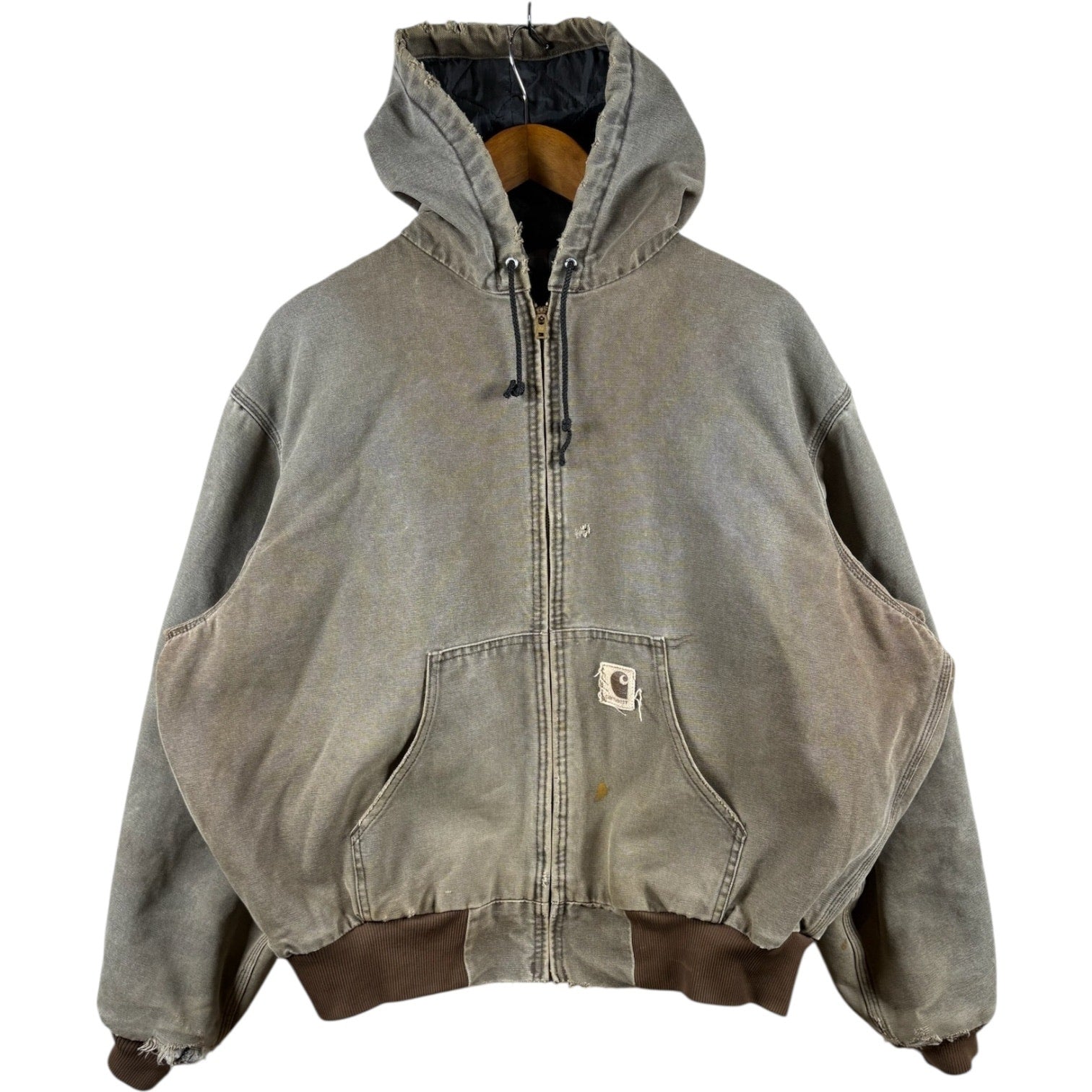 Vintage Carhartt Insulated Quilt Active Jac Hoodie Full Zip Jacket