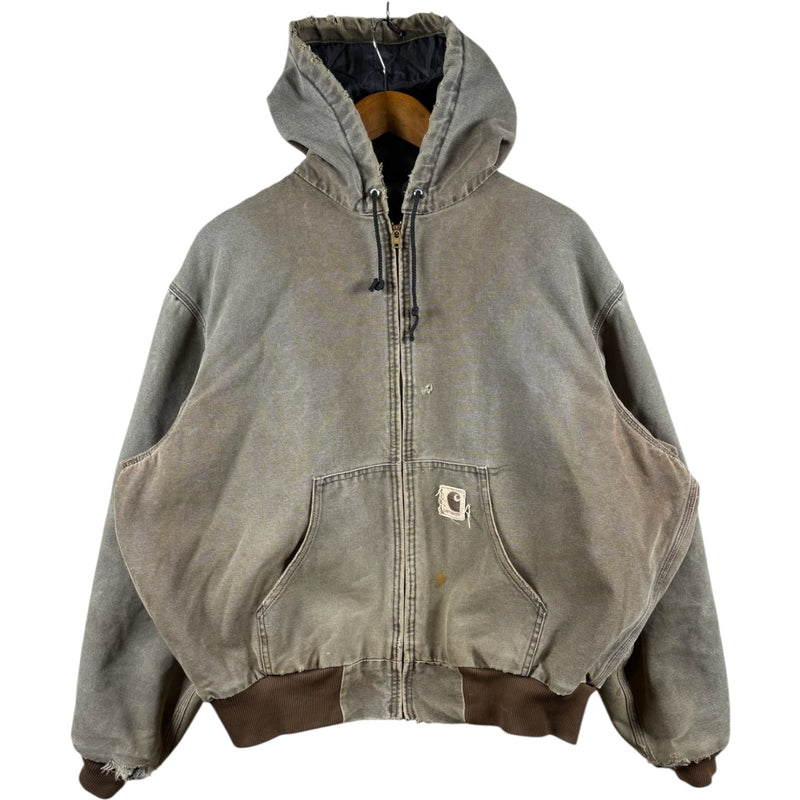 Vintage Carhartt Insulated Quilt Active Jac Hoodie Full Zip Jacket