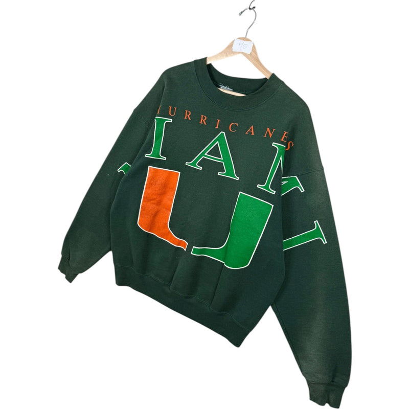 Vintage University of Miami Hurricanes NCAA Crewneck