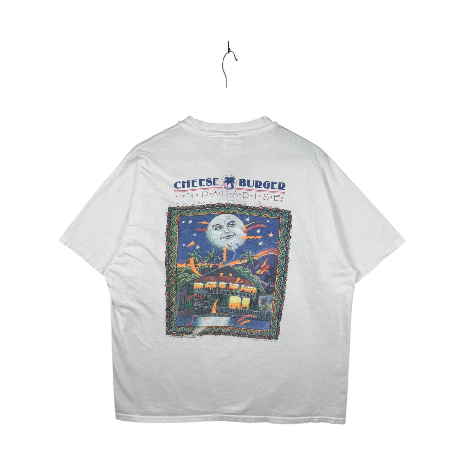 Vintage Cheeseburger In Paradise Key West T-Shirt