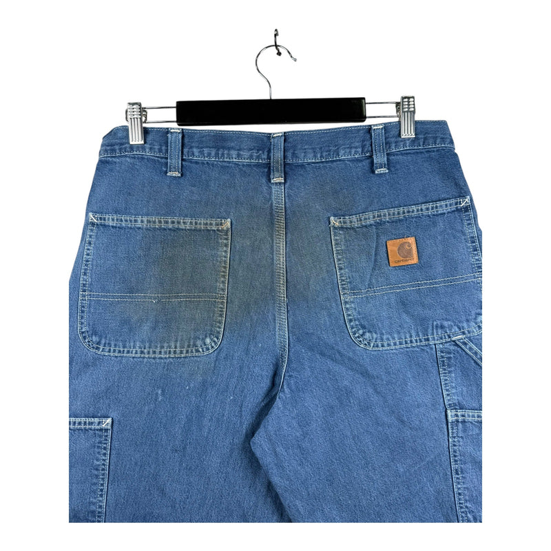 Vintage Carhartt Cargo Denim Shorts 33