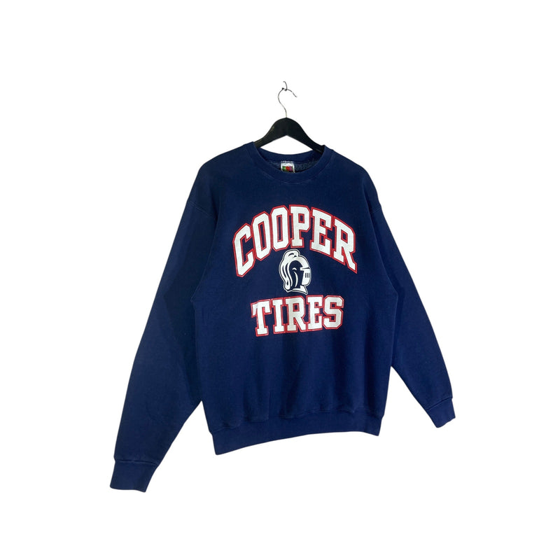 Vintage Cooper Tires Chest Spellout Crewneck