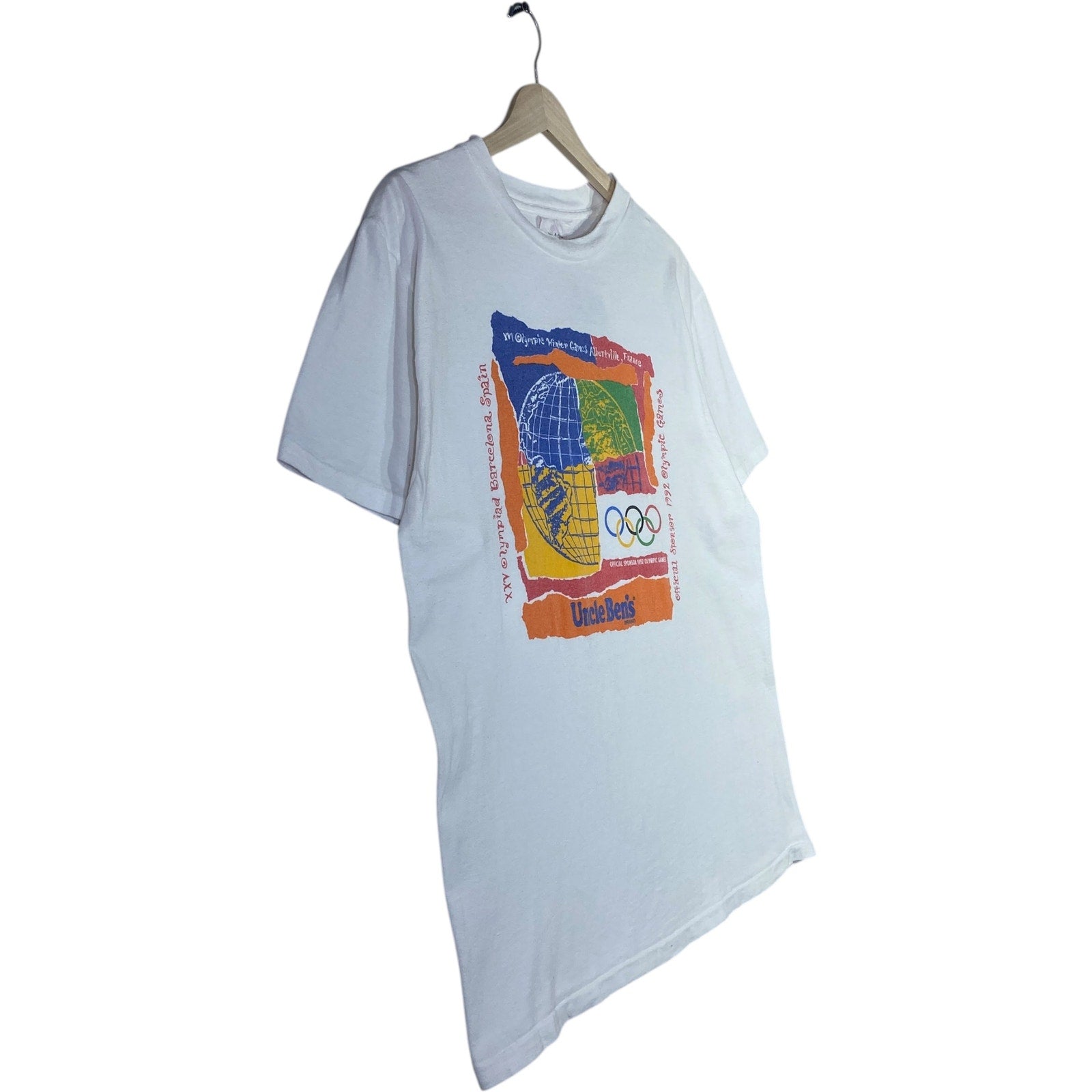 Vintage Adidas Uncle Ben's Olympics Winter Games T-Shirt 1992