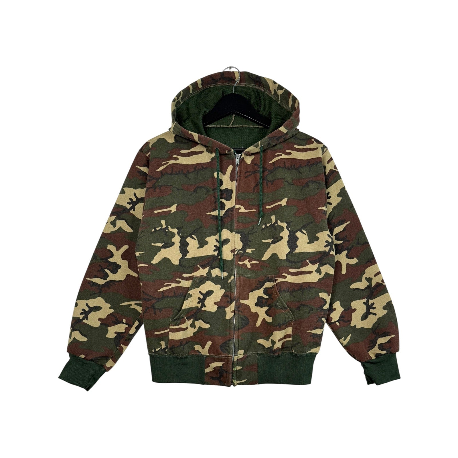 Vintage Camouflage Full Zip Hoodie