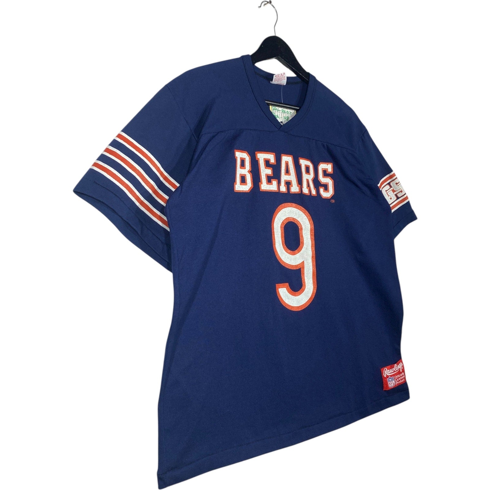 Vintage Bears #9 NFL Jersey Style V-Neck T-Shirt