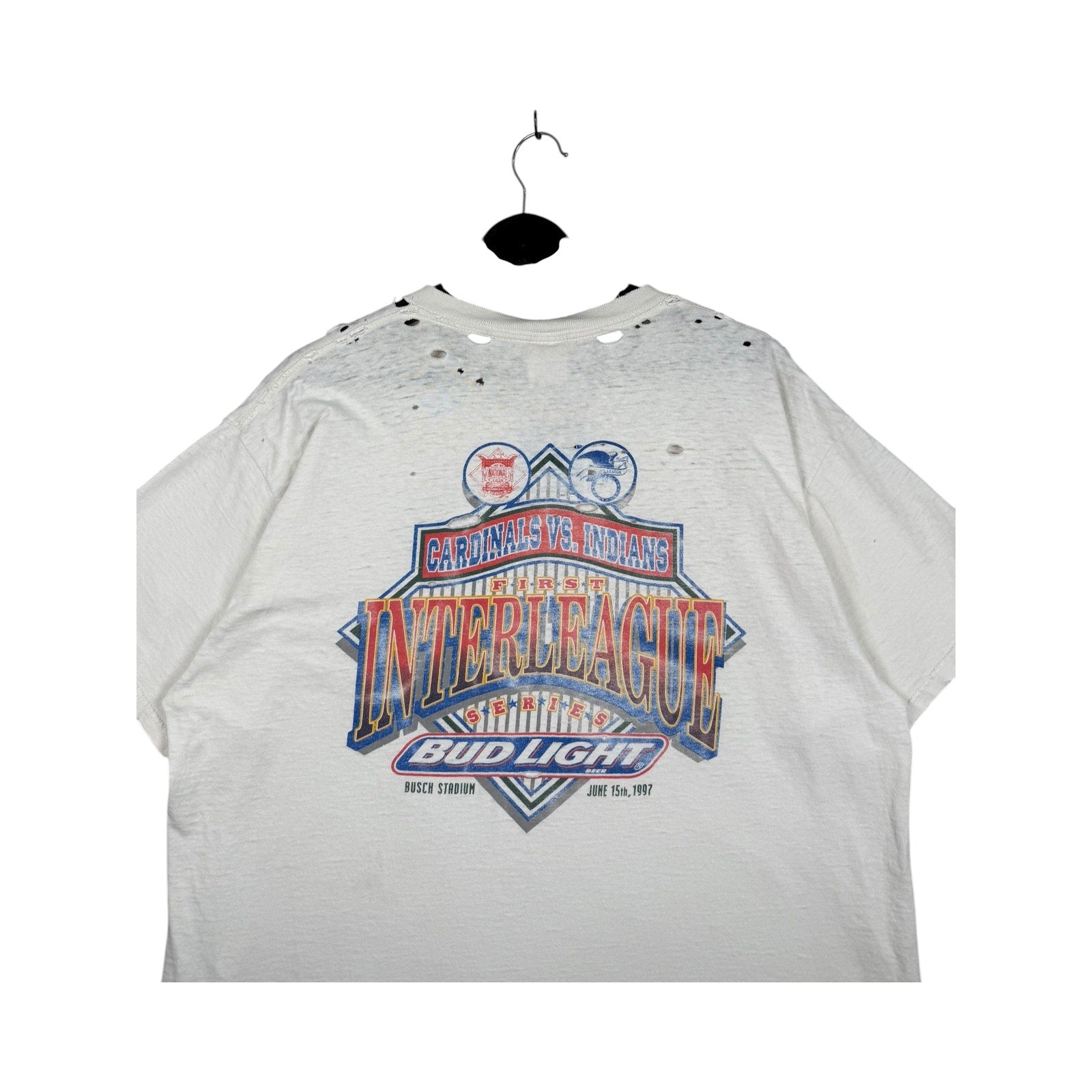 Vintage St. Louis Cardinals vs Cleveland Indians MLB T-Shirt