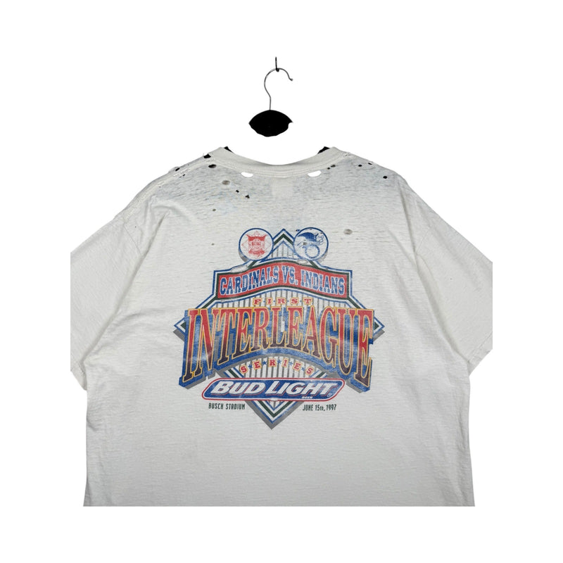 Vintage St. Louis Cardinals vs Cleveland Indians MLB T-Shirt