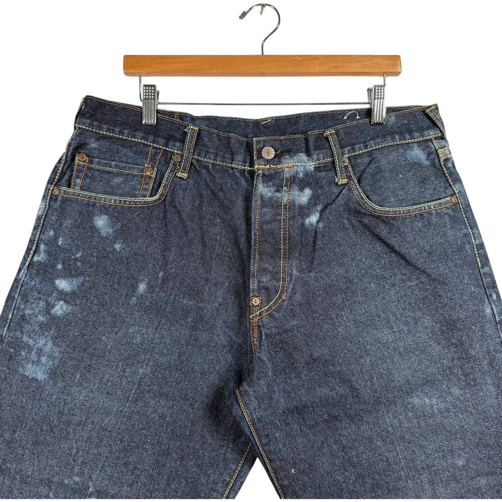 Vintage Evisu Denim Shorts 36 x 14