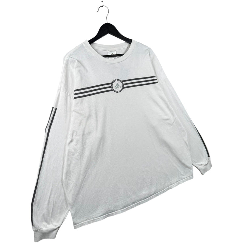 Vintage Adidas Three Stripes Logo Spell Out Long Sleeve