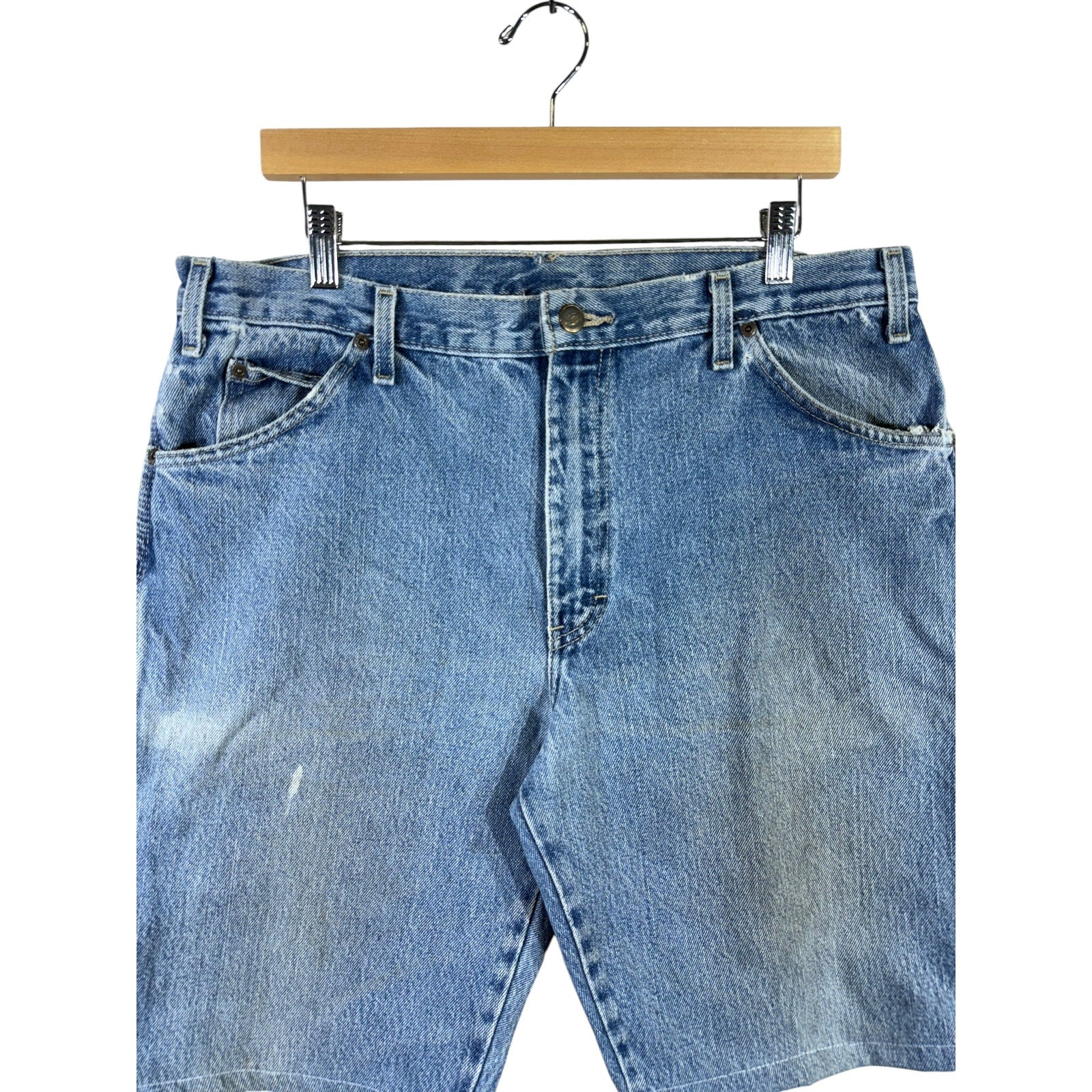 Vintage Dickies Relaxed Fit Denim Carpenter Shorts 36