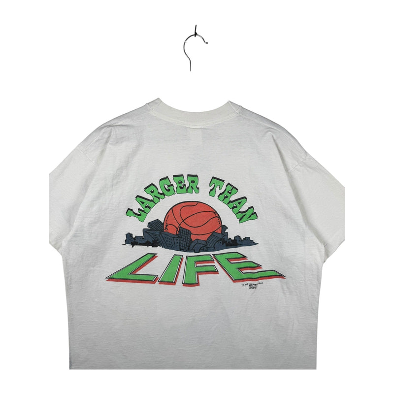 Vintage Looney Tunes Taz Totally Bad Larger Than Life Basketball T-Shirt
