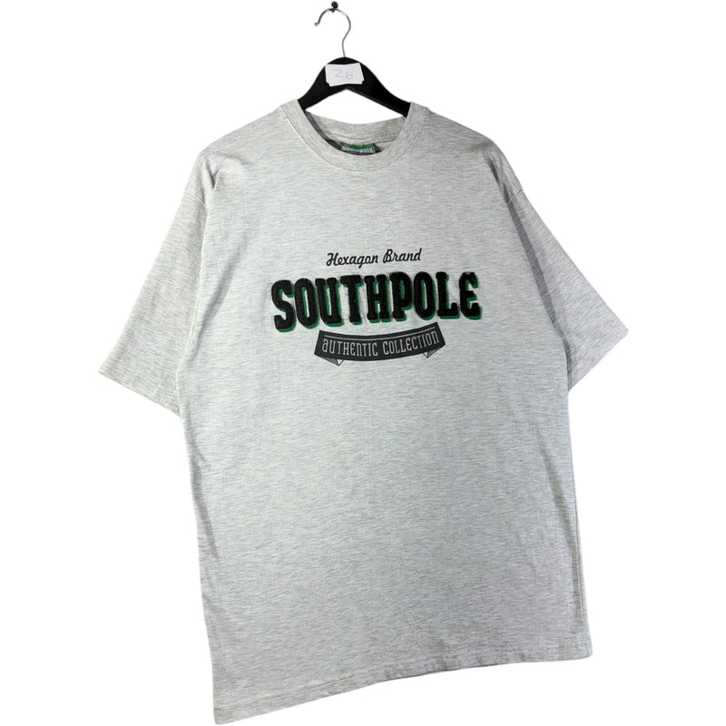 Vintage Southpole Hexagon Brand Embroidered T-Shirt