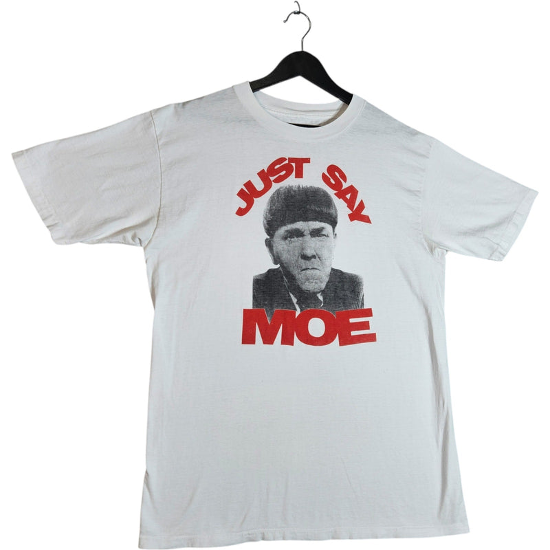 Vintage Just Say Moe Three Stoogis Tee