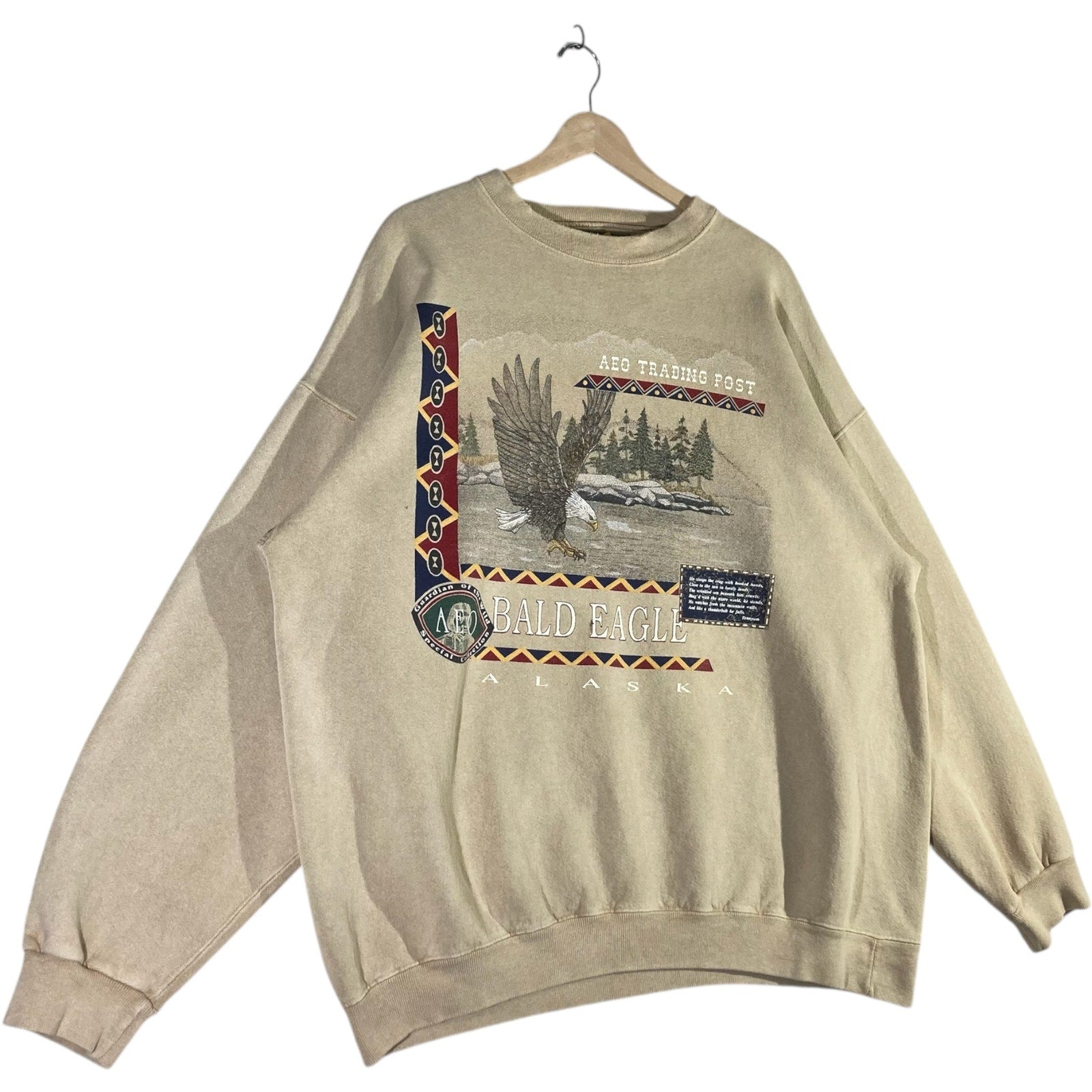 Vintage American Eagle Bald Eagle Alaska Souvenir Crewneck