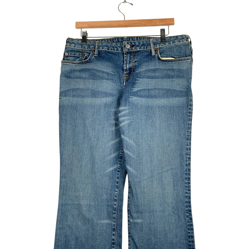 Vintage Evisu Medium Wash Flared Denim Jeans 34