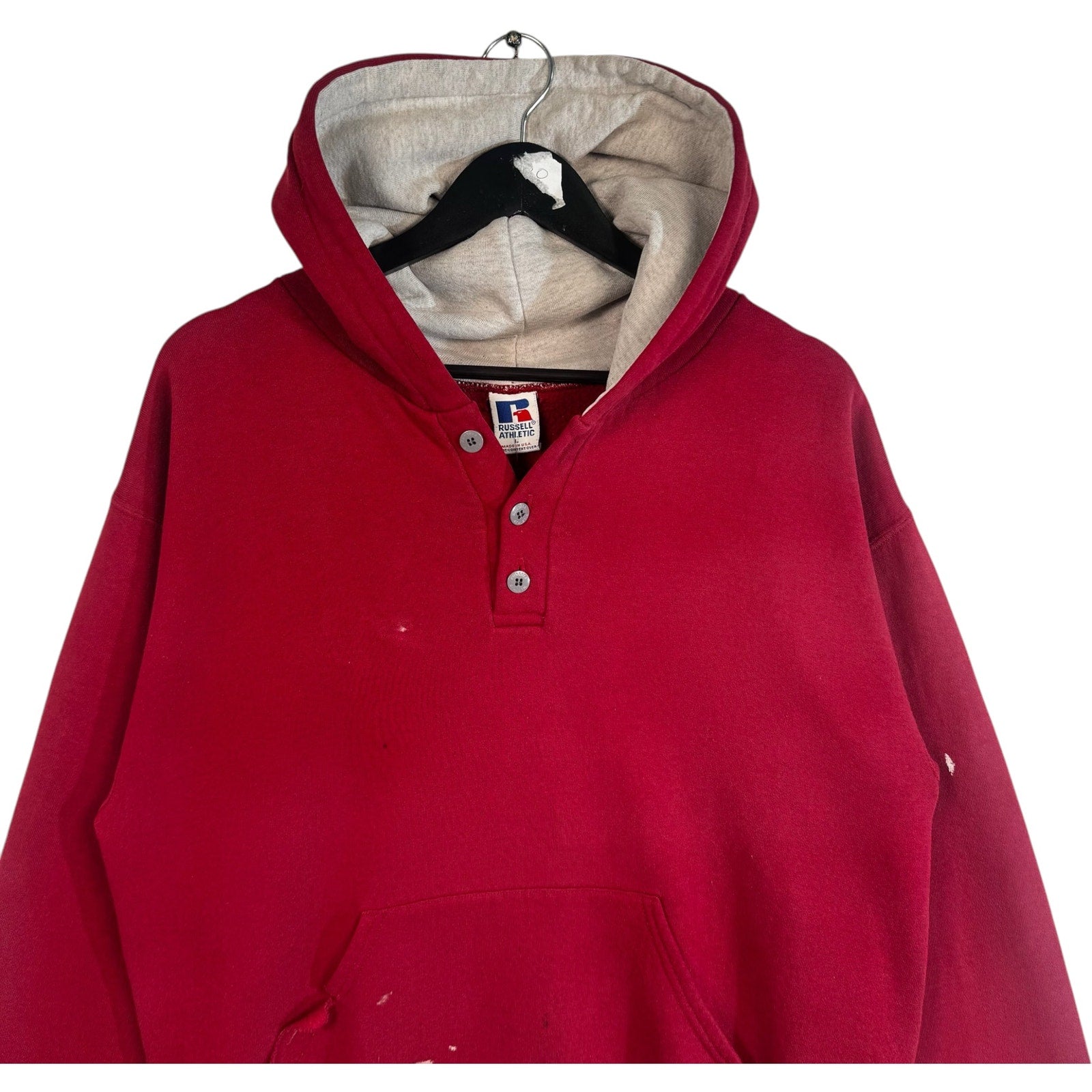 Vintage Russell Button Up Hoodie