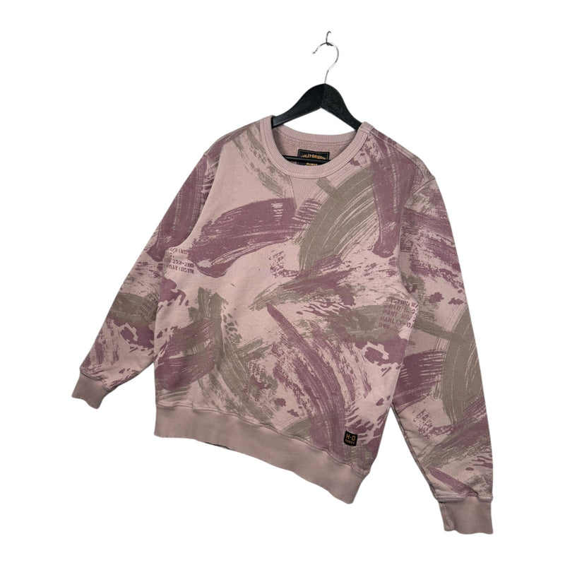 Vintage Harley Davidson Abstract Brushstroke Crewneck