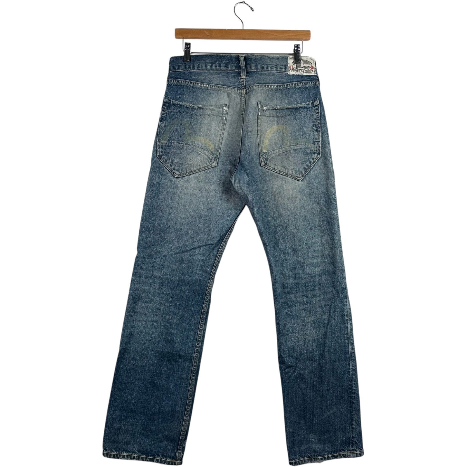 Y2K Evisu x Puma Straight Leg Denim Jeans 33x30