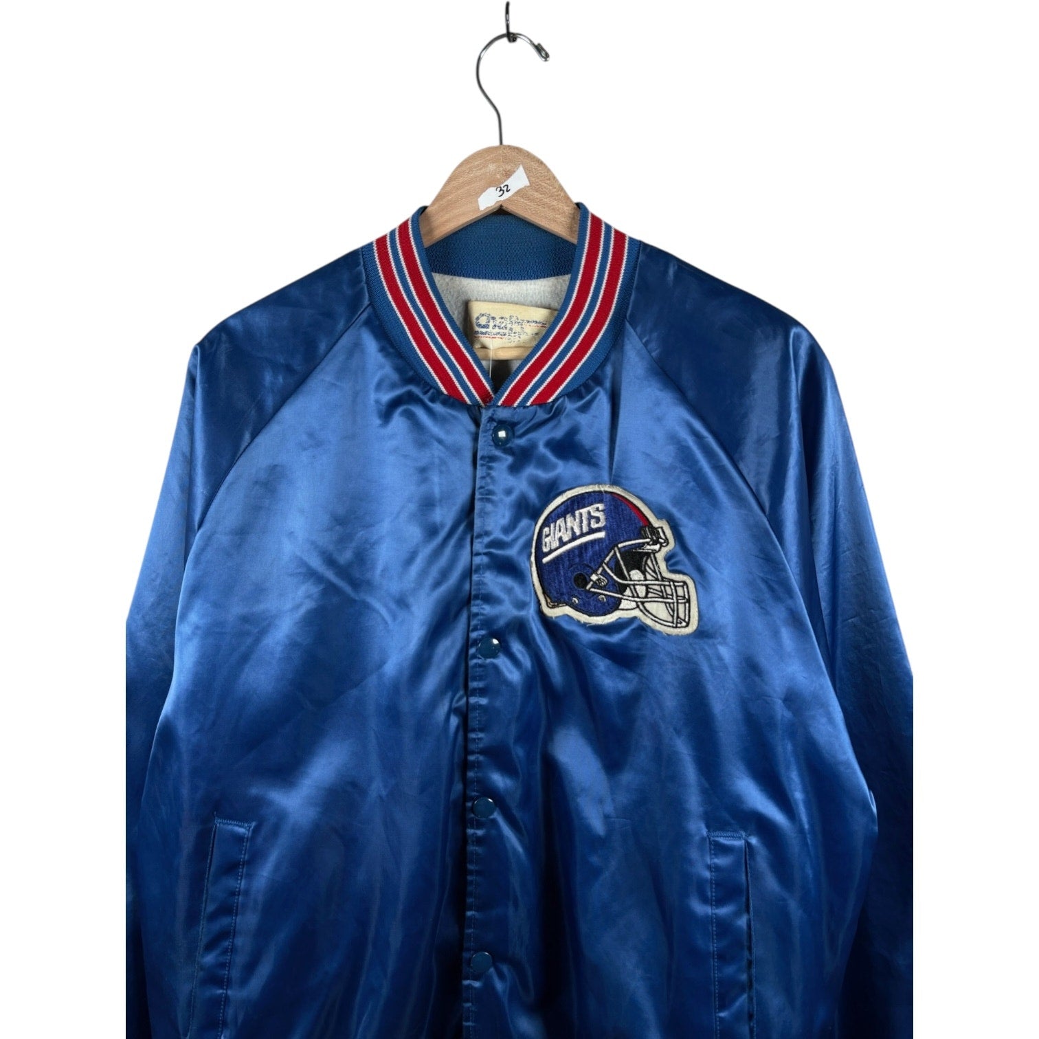 Vintage New York Giants NFL Satin Puffer Jacket